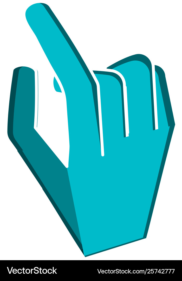Hand cursor isolated icon Vector Image