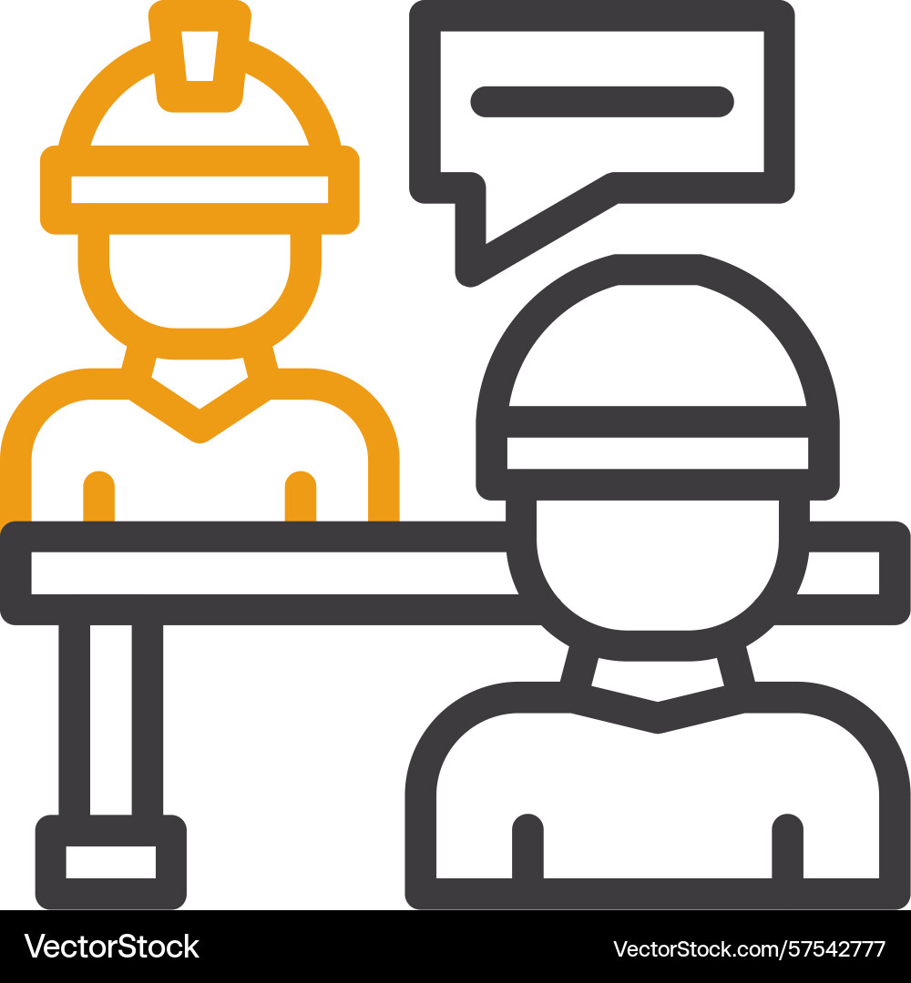 Interviewee two color icon Vector Image
