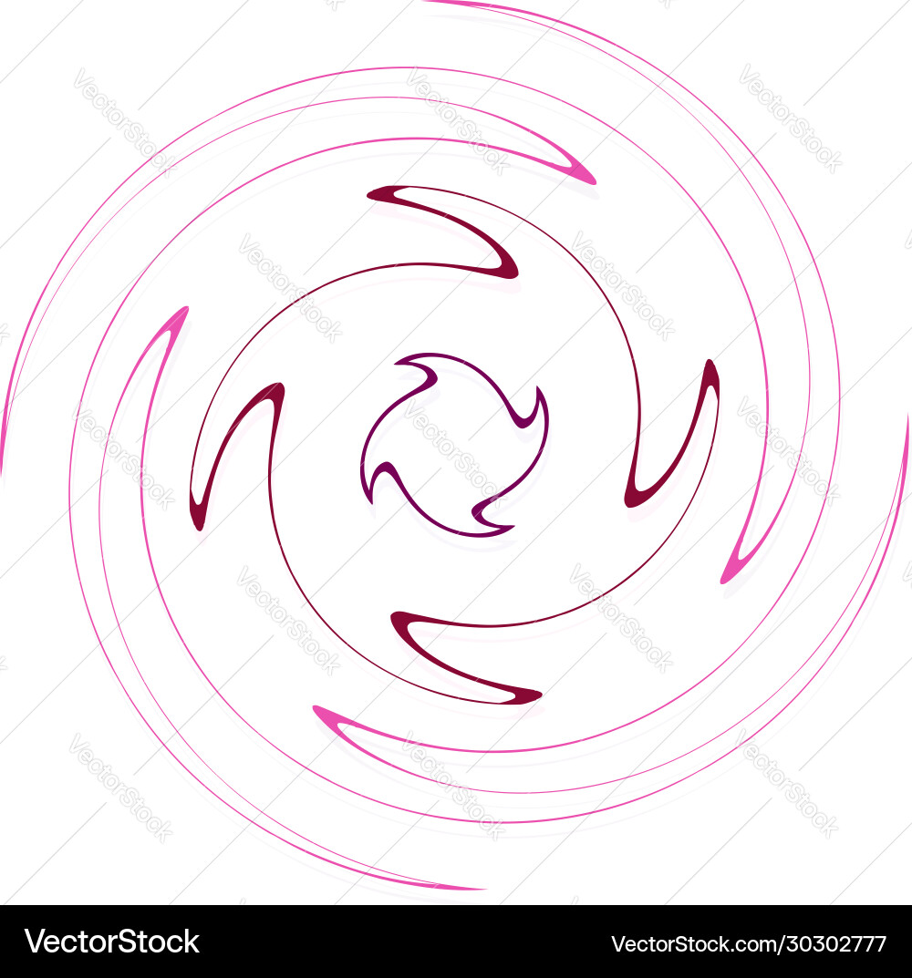 Monochrome cyclic cycle concentric rings revolved Vector Image