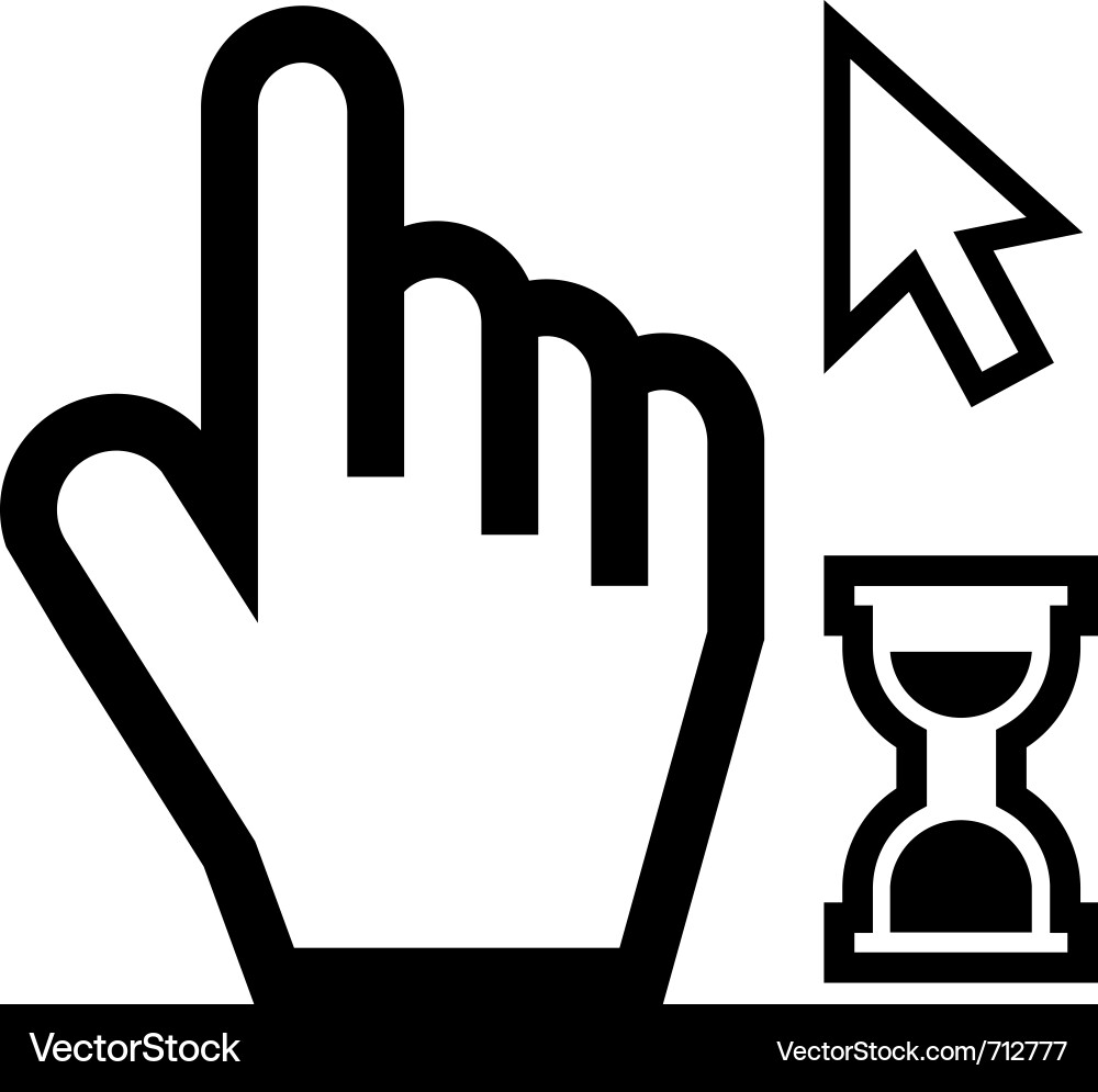 Mouse Cursor Set - Digital Icons vector image