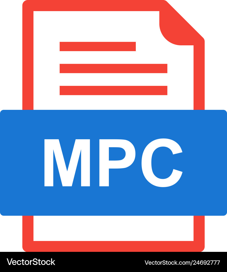 Mpc file document icon Vector Image