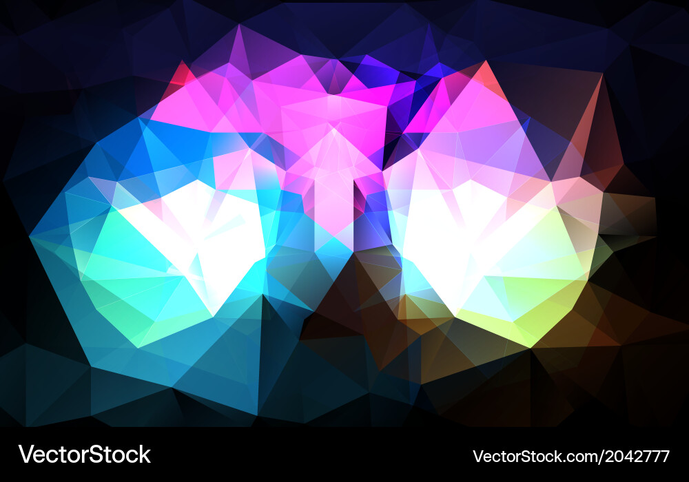 Triangular background vector image