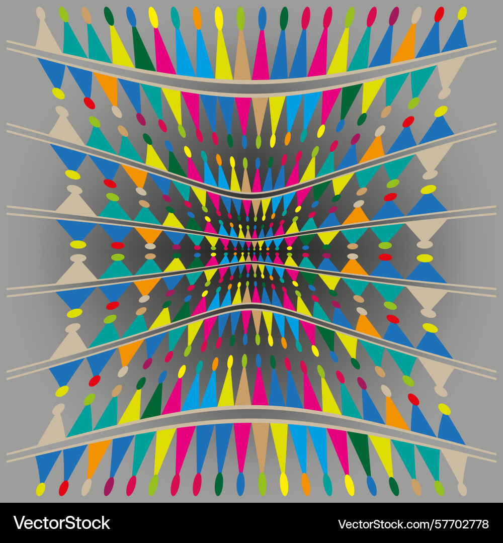 Abstract color explosion fractal burst pattern Abstract color explosion fractal burst pattern vector image