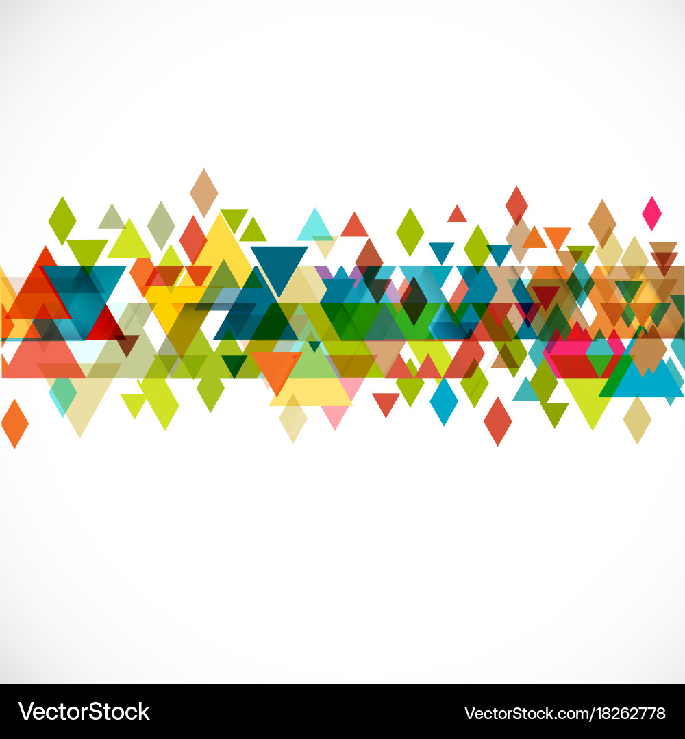 Abstract colorful and creative geometric template Vector Image