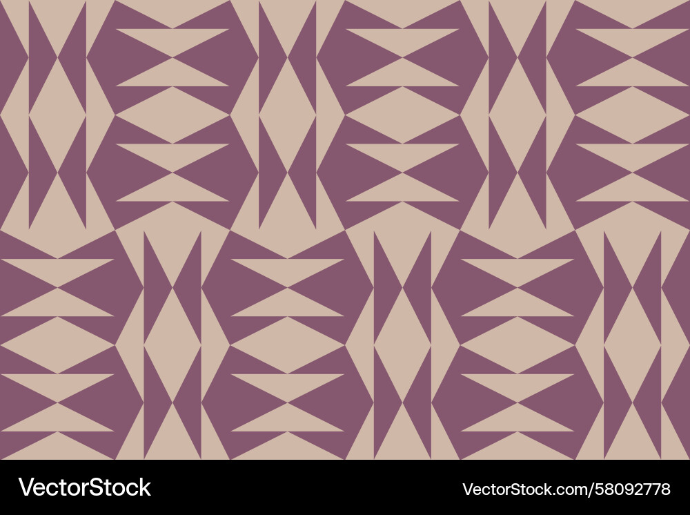 Brown Triangular Geometric Pattern Vector Image