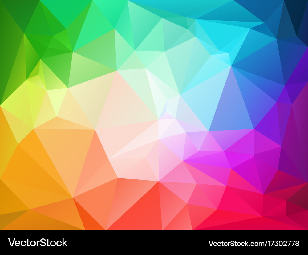 Colorful Irregular Polygon Background vector image