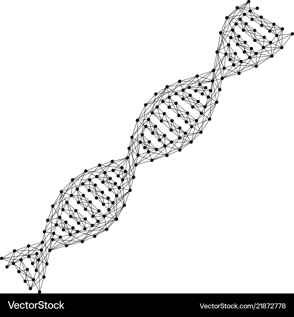 Dna structure of the chain from abstract Dna structure of the chain from abstract vector image