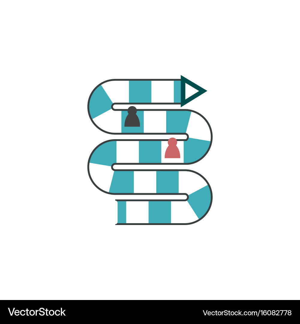 Isolated table game flat icon multiplayer vector image