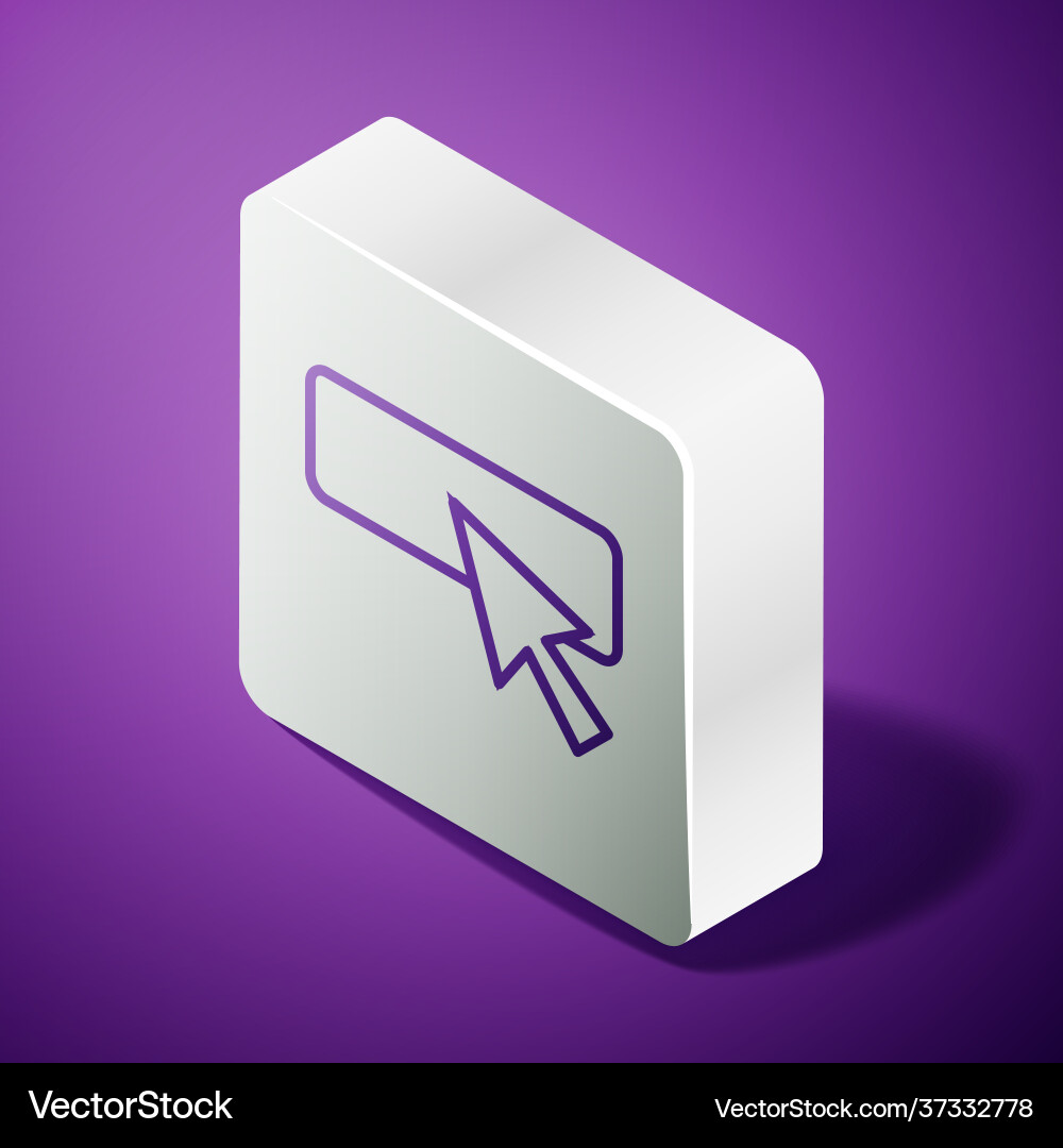 Isometric line ui or ux design icon isolated vector image