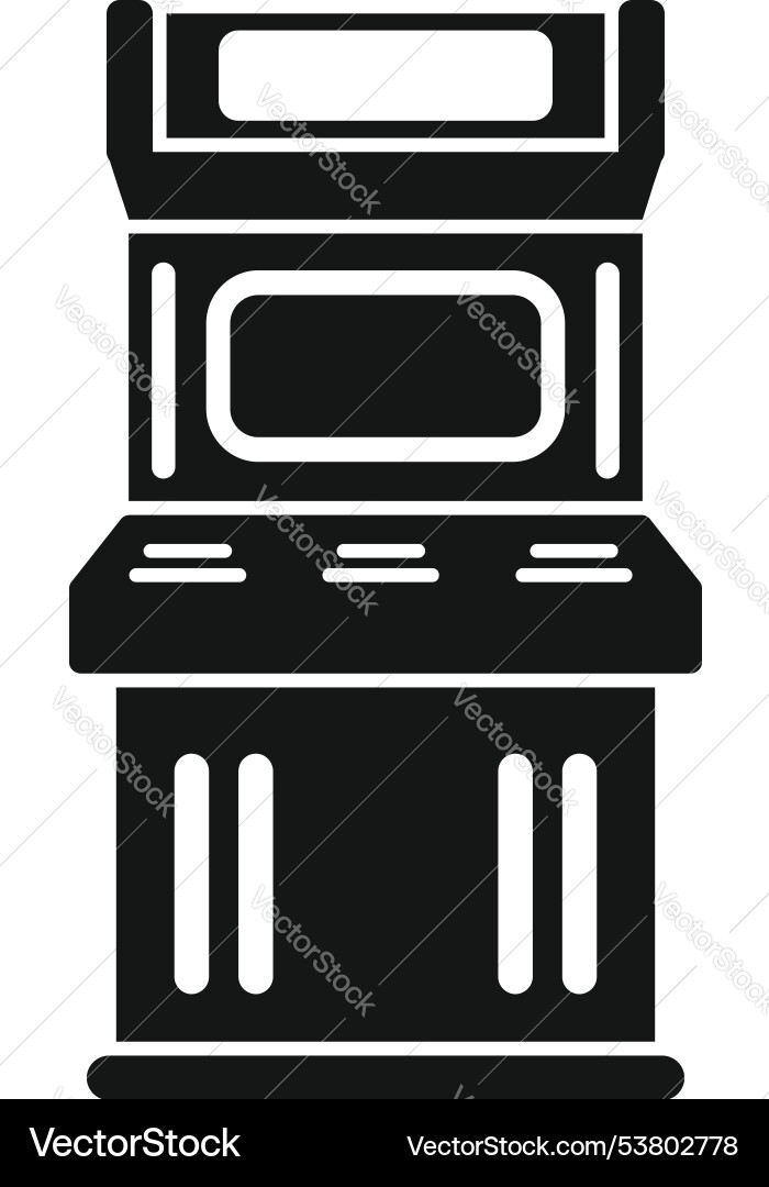 Retro Arcade Spiel Maschine anzeigen Spiel Retro Arcade Spiel Maschine anzeigen Spiel vektorbild