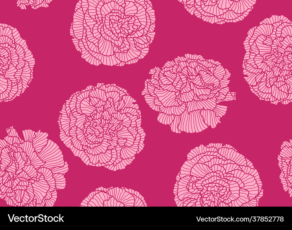 Seamless pattern with linear roses beautiful Seamless pattern with linear roses beautiful vector image