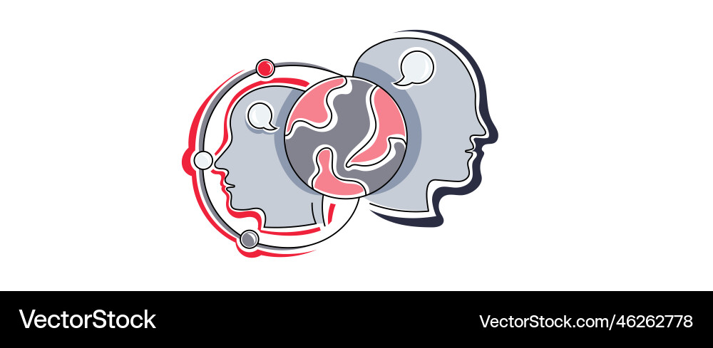 Single main object without background head Single main object without background head Vector Image