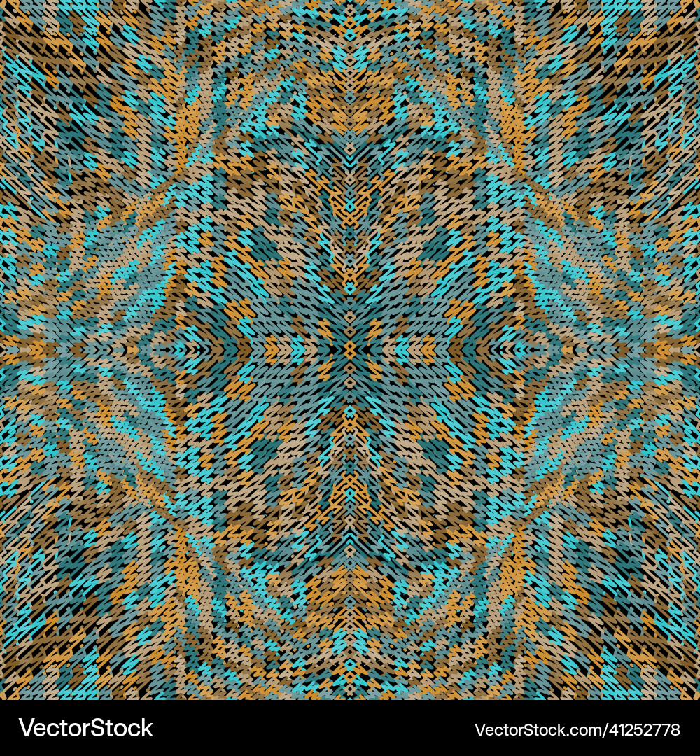 Textured colorful zigzag seamless pattern Vector Image