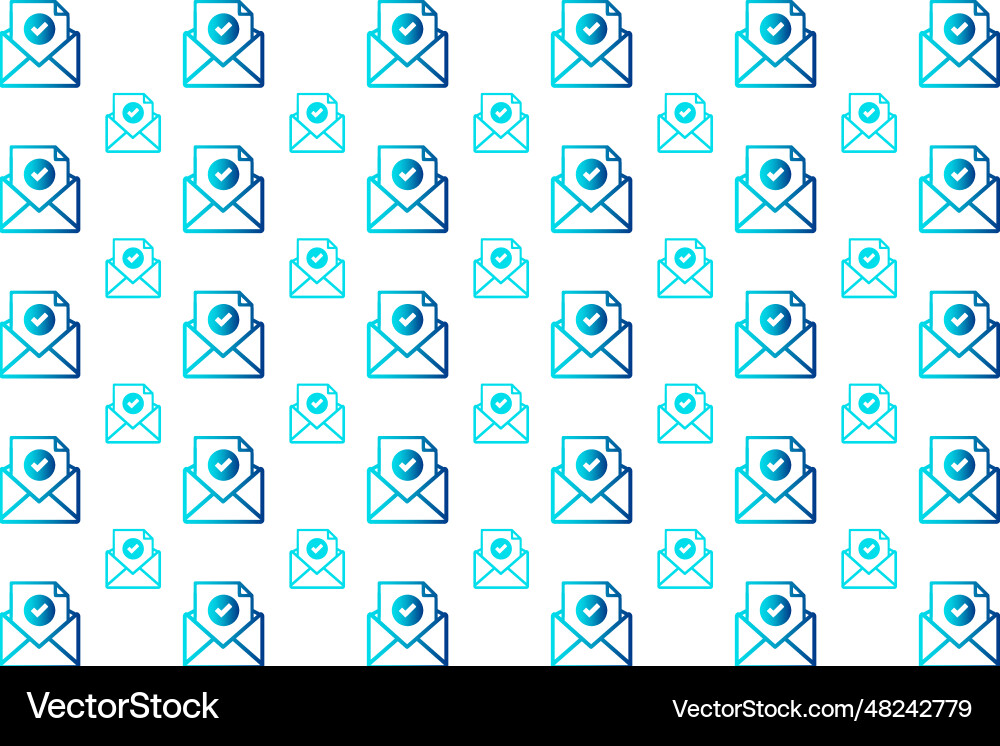Abstract email received pattern background vector image