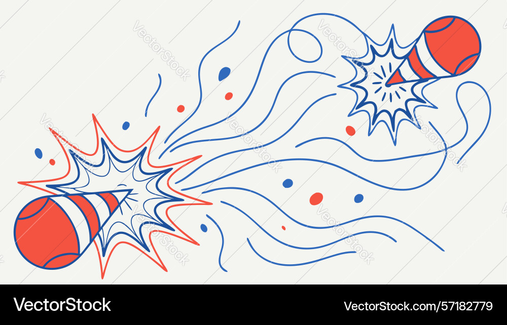 Dynamic explosion impact abstract design vector image
