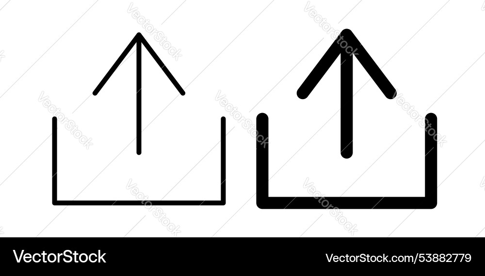 Export icon set Export icon set vector image