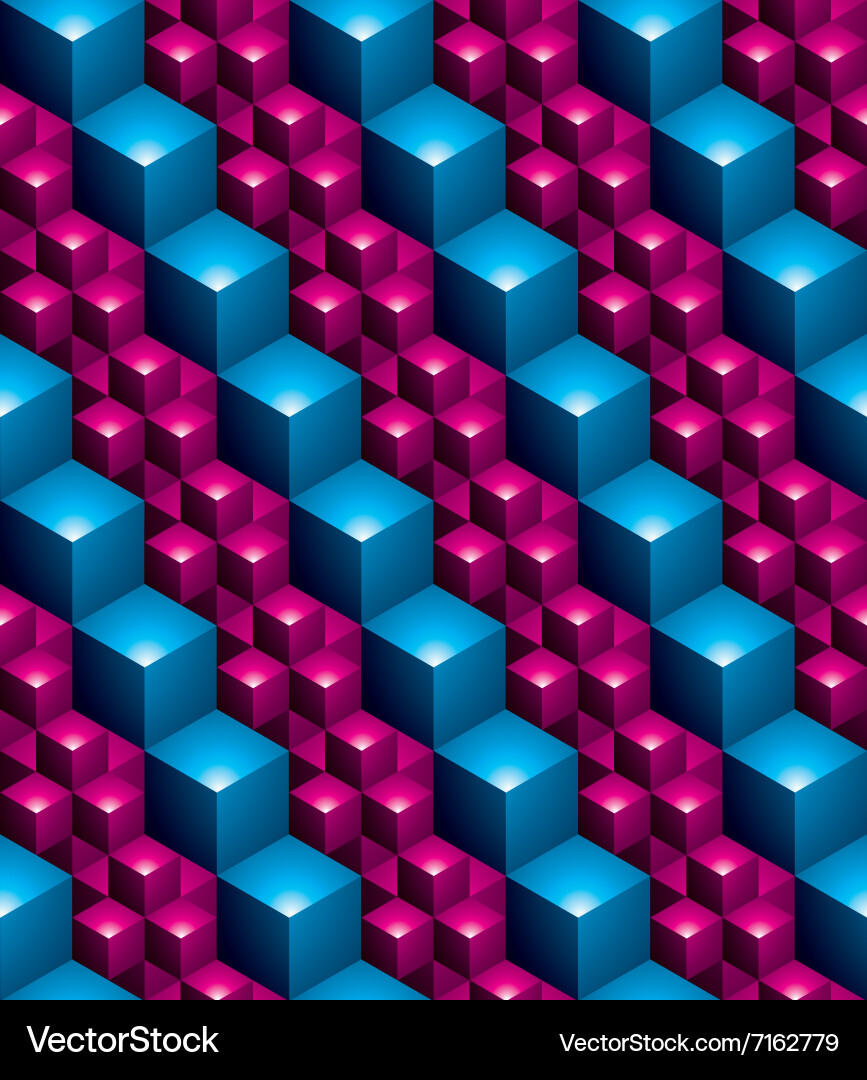 Futuristic continuous multicolored pattern motif vector image