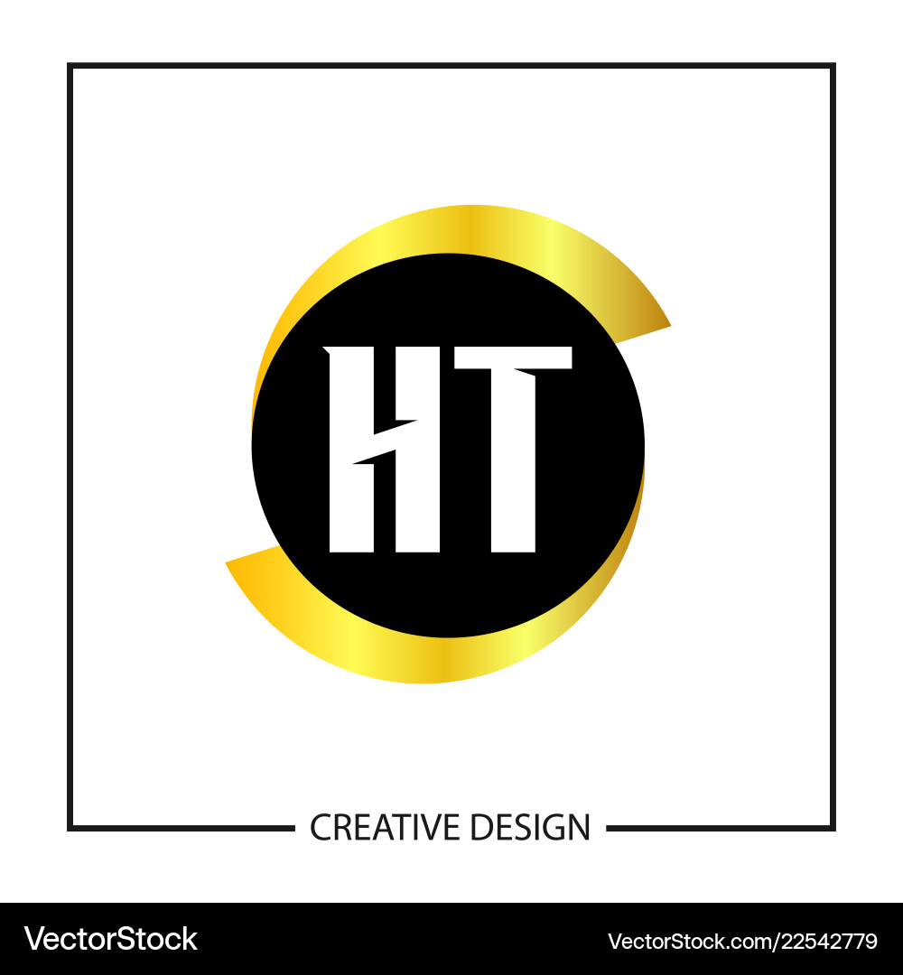 Initial letter ht logo template design Initial letter ht logo template design vector image