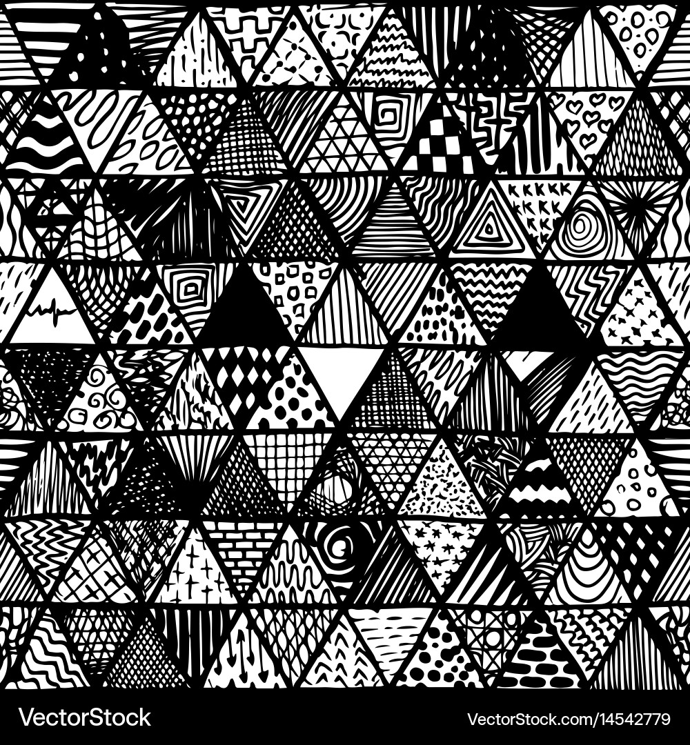 Ink Triangle Pattern vector image