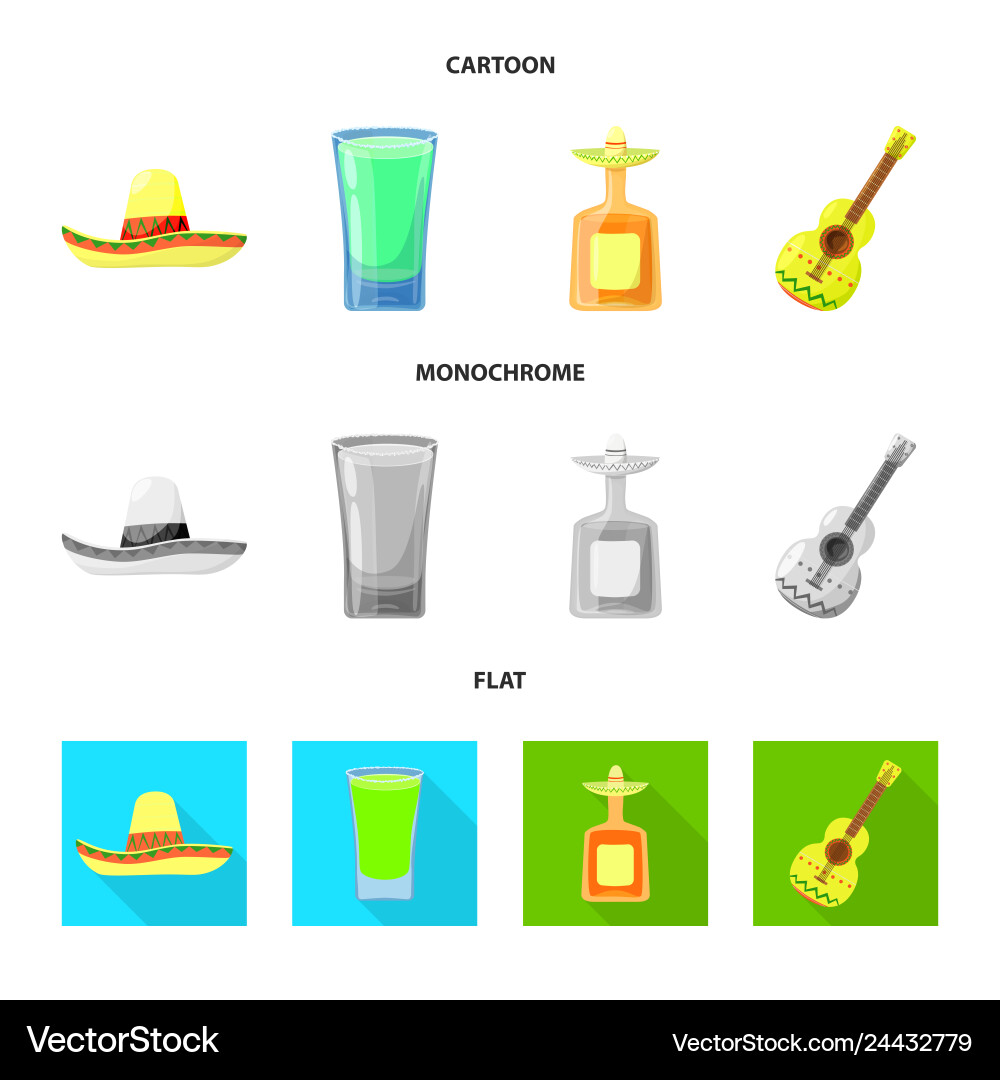 Isolated object of cafe and latin symbol set Isolated object of cafe and latin symbol set vector image