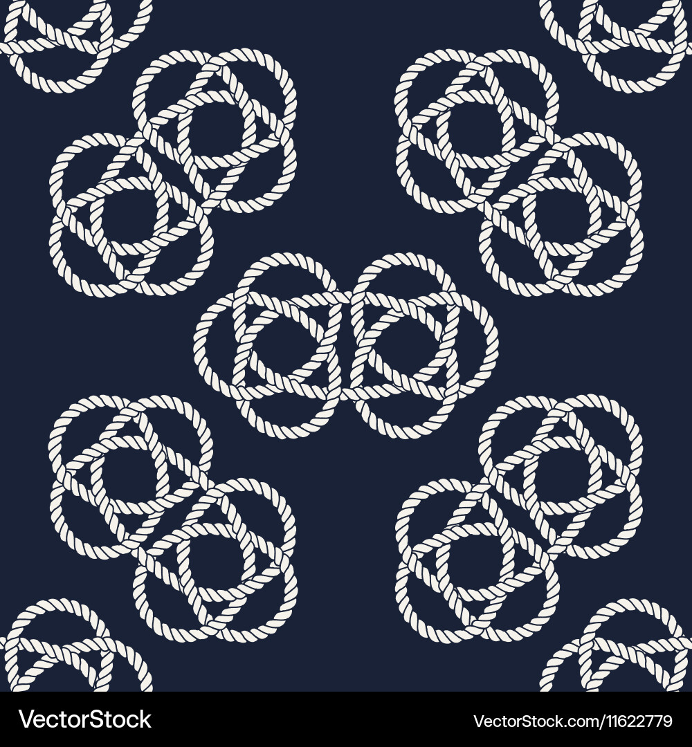 Carrick Rope Icon Nautical Rope Carrick Bend Pattern Royalty Free Vector Image