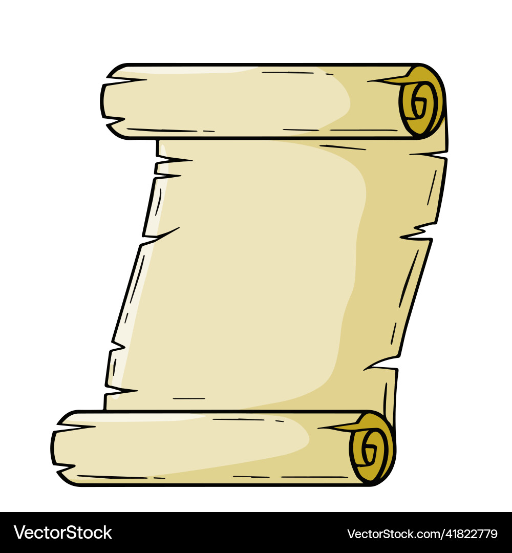 Old scroll template for antique text Old scroll template for antique text vector image