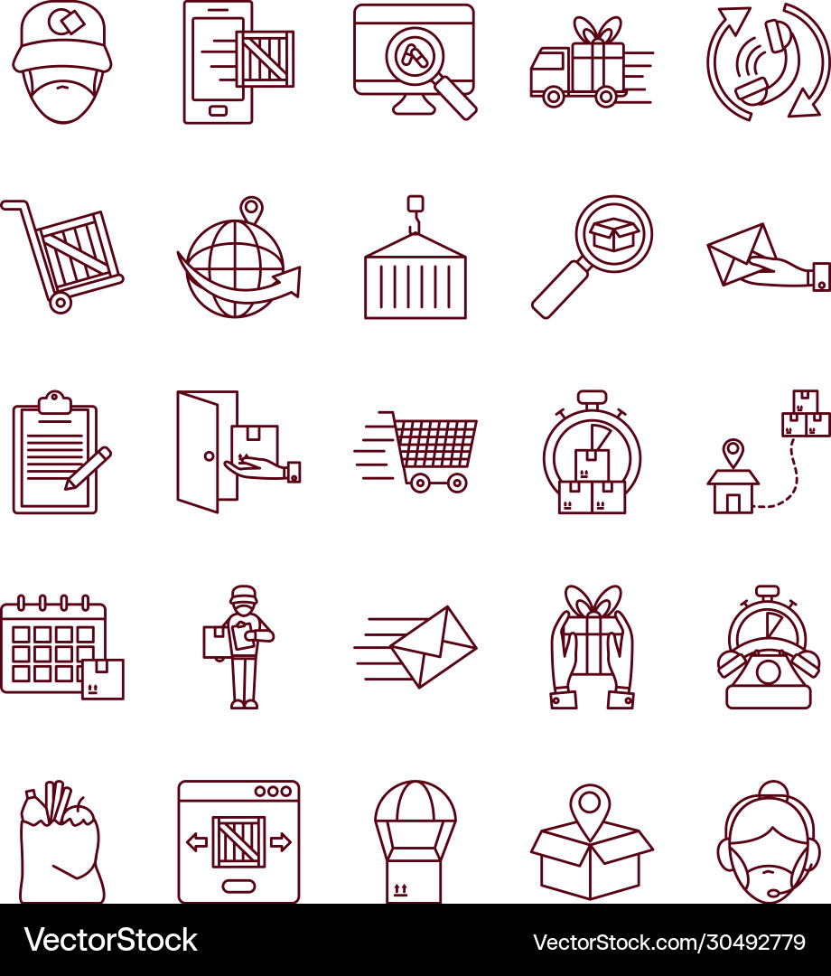 Technology devices and fast delivery icon set Technology devices and fast delivery icon set Vector Image