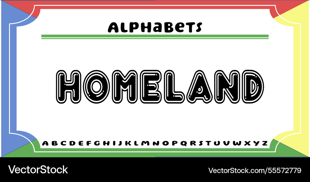 Text effects with editable colors and abstract Vector Image