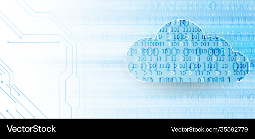 Web cloud technology business abstract background Web cloud technology business abstract background vector image
