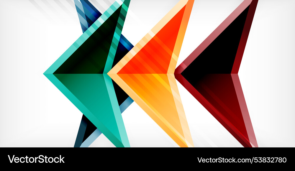 Abstract background color triangles and arrows Abstract background color triangles and arrows Vector Image