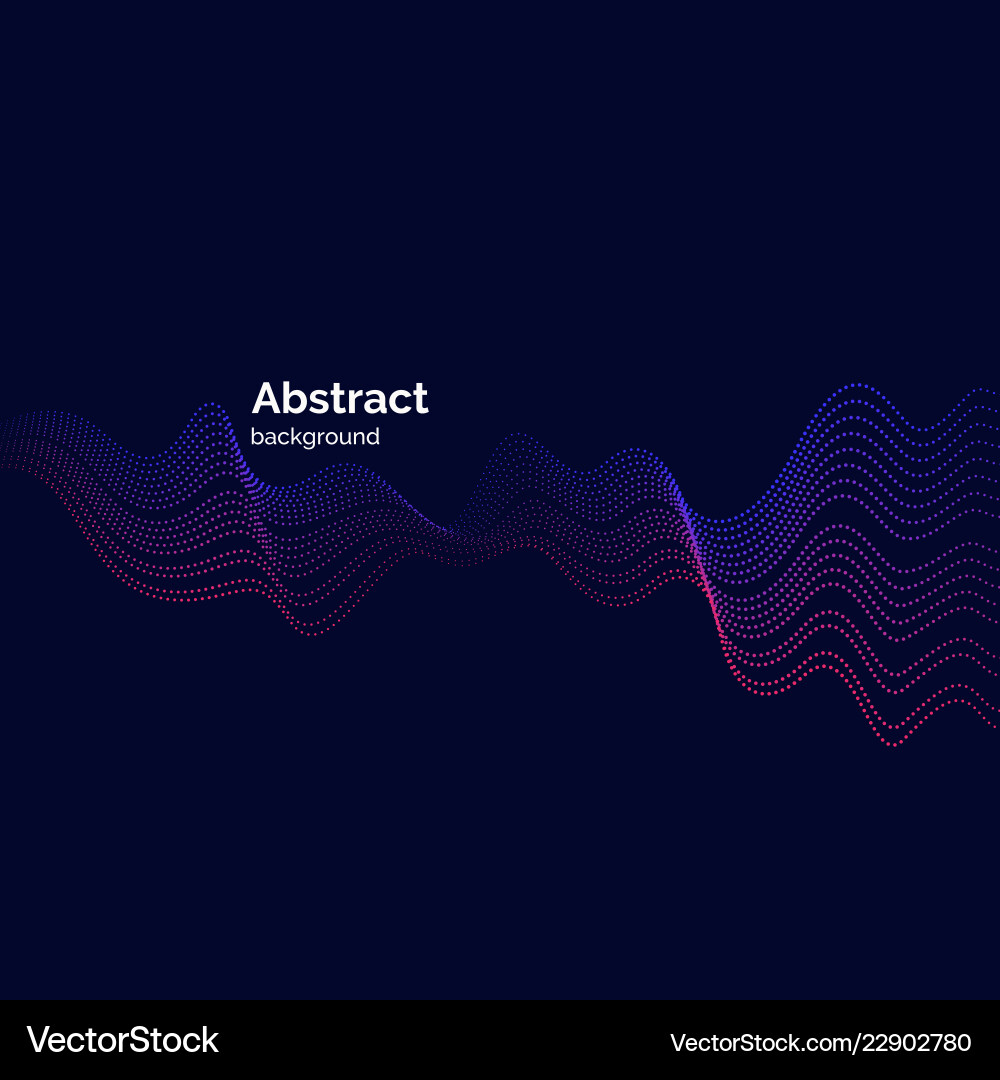 Abstract background with a colored dynamic vector image
