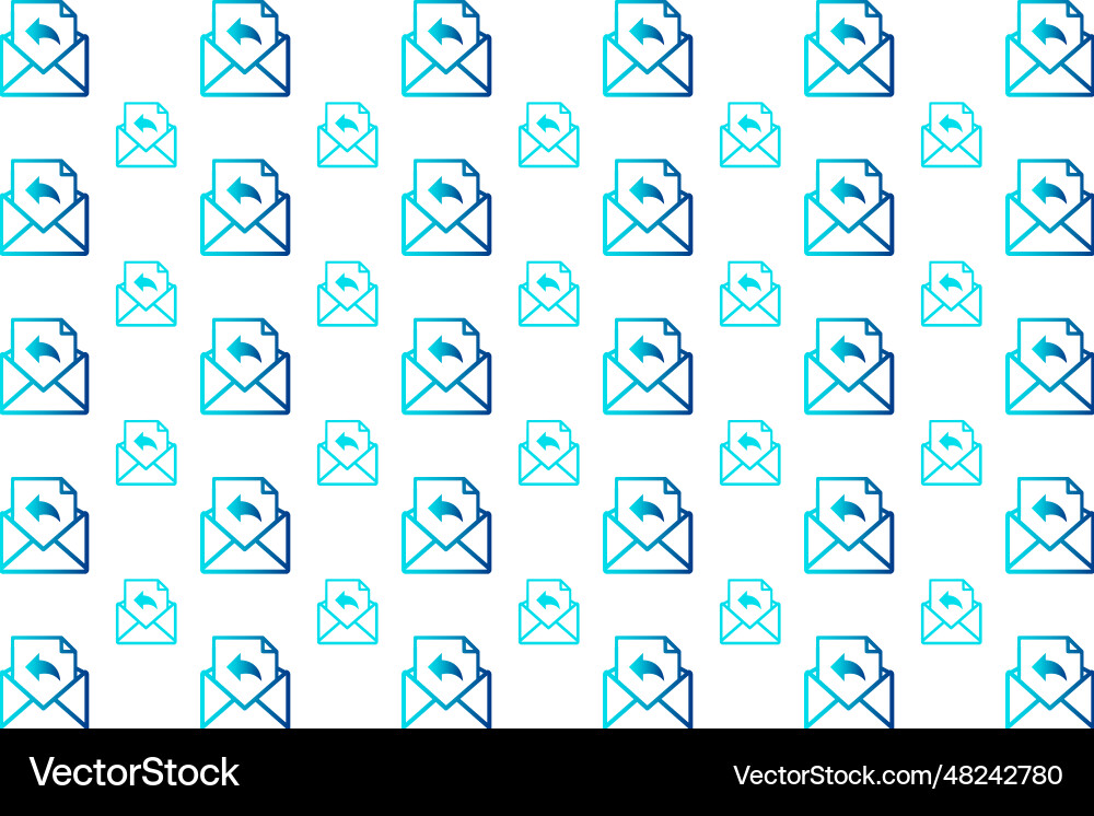 Abstract email reply pattern background Abstract email reply pattern background vector image