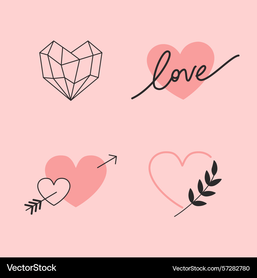 Abstract logo design template in simple linear Abstract logo design template in simple linear Vector Image