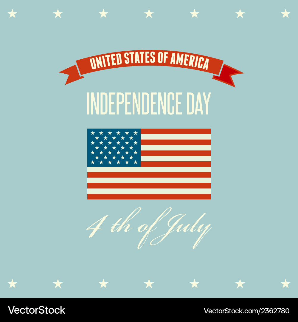 American independence day patriotic background Vector Image