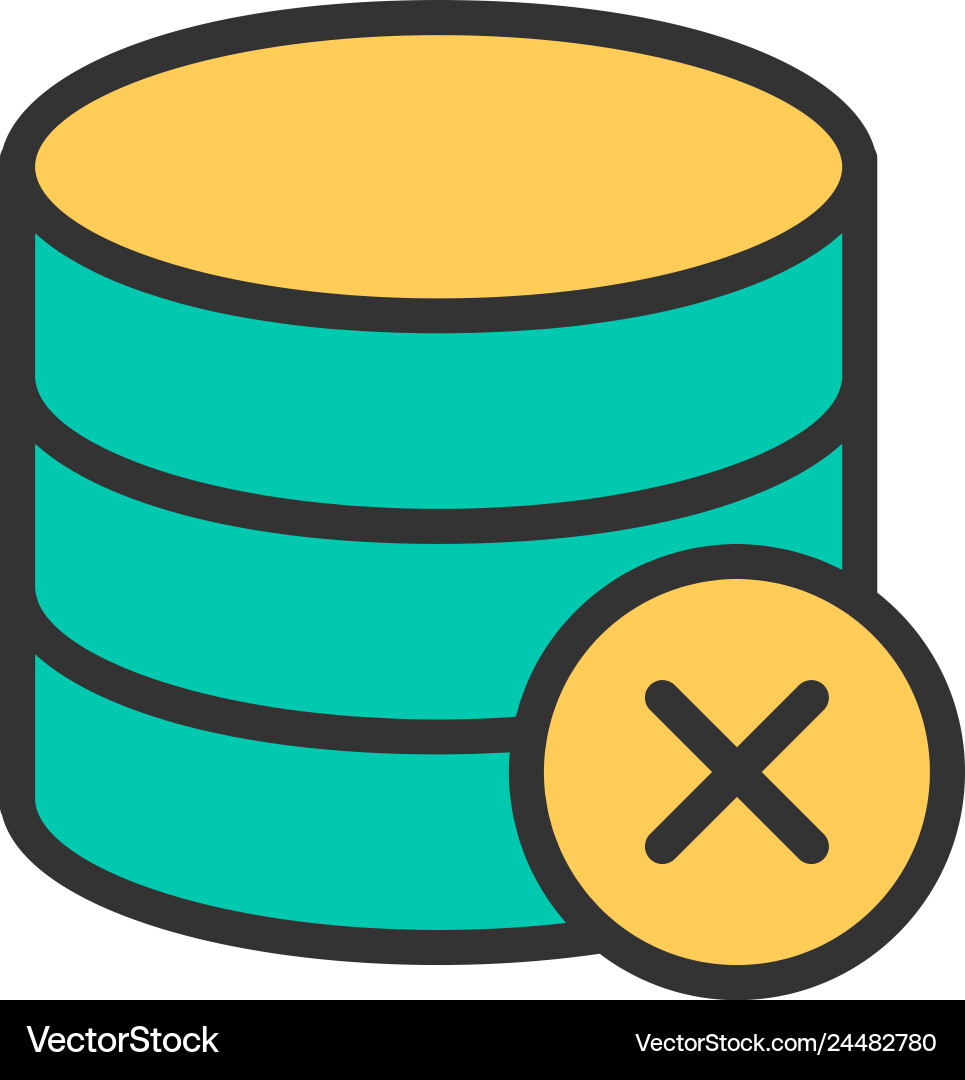 Database icon design interaction Database icon design interaction vector image
