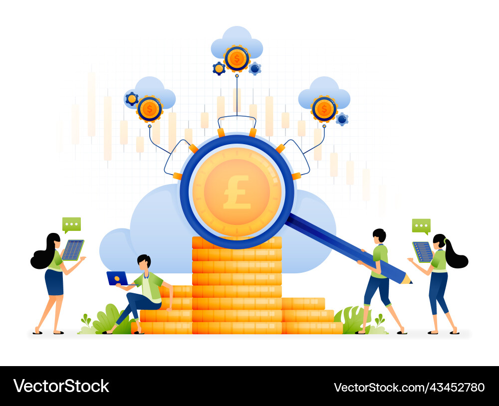 Design of make money with internet tech cloud Vector Image