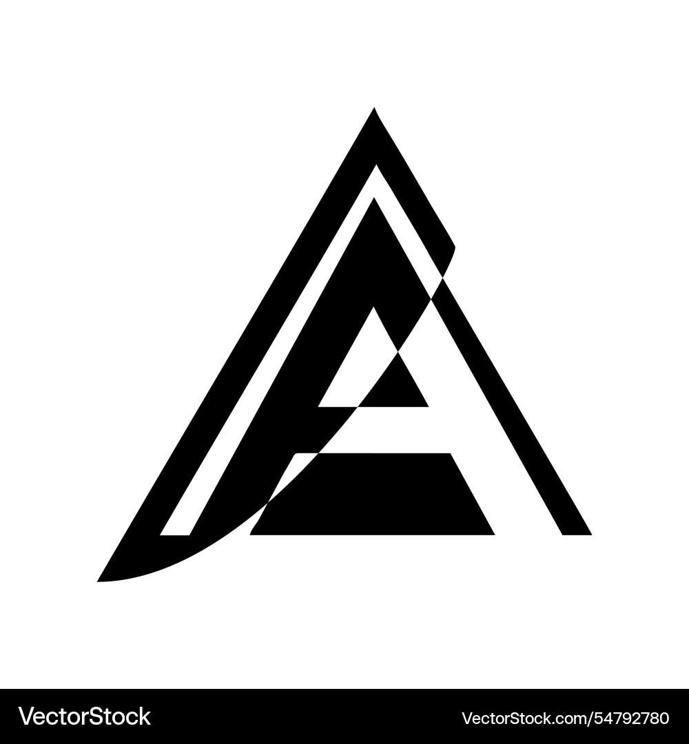 Formed within a triangle Vector Image