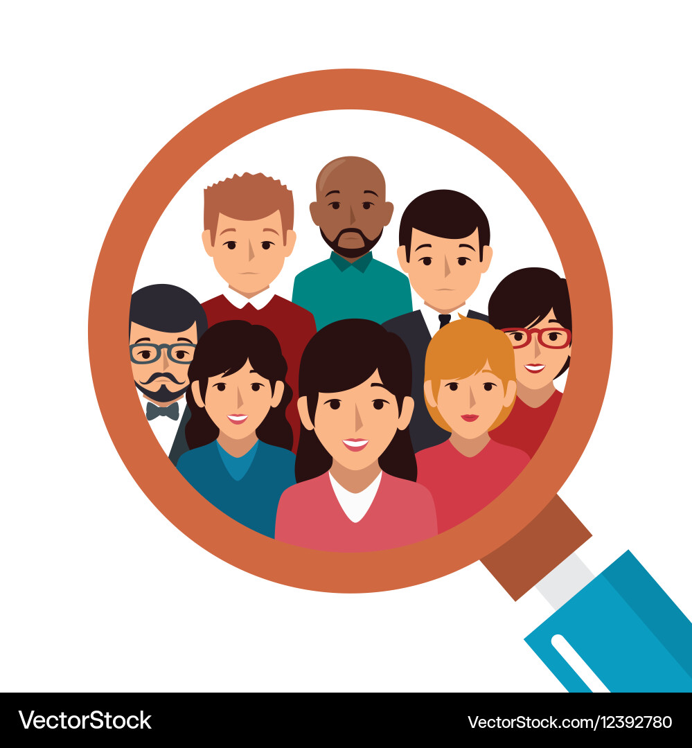 Group Character Set vector image