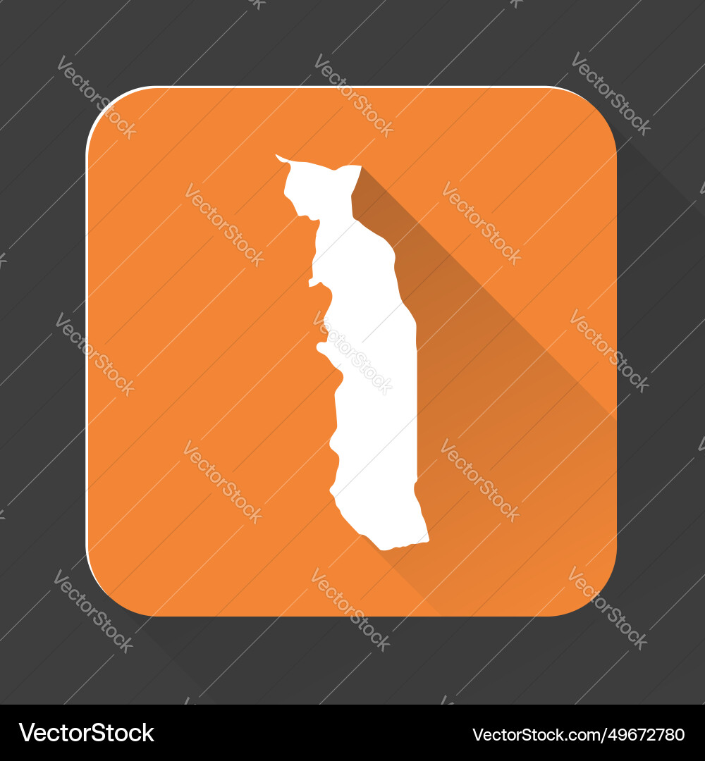 Highly detailed togo map with borders isolated Highly detailed togo map with borders isolated vector image