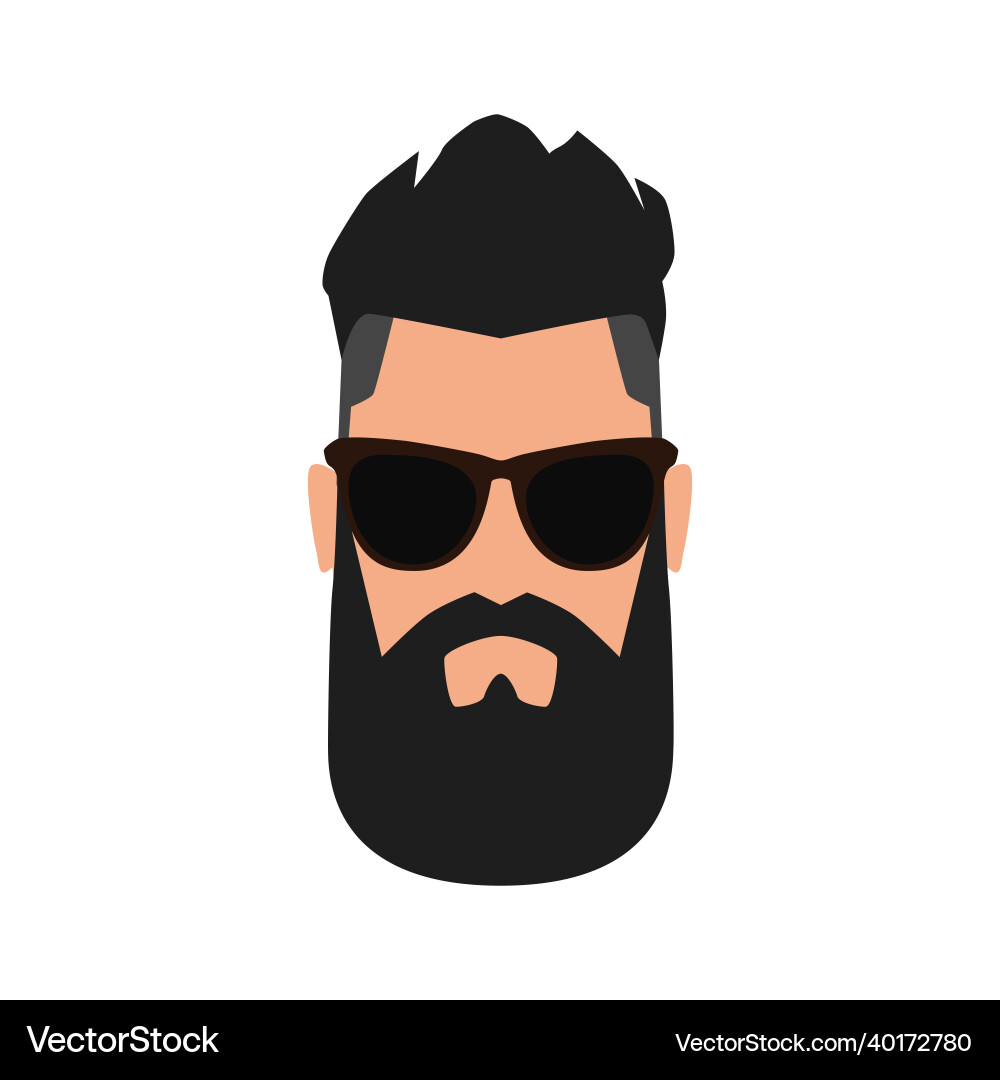 Hipster icon Hipster icon vector image