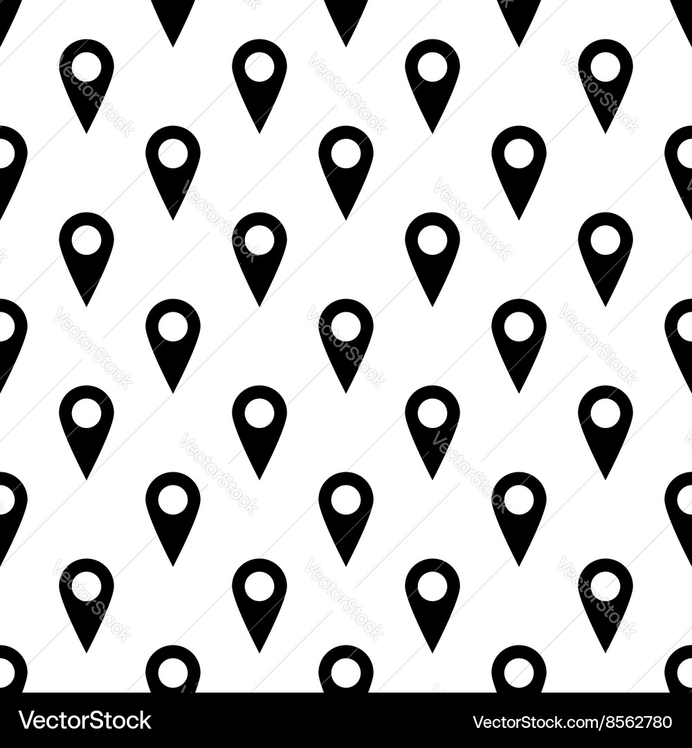 Map Pin Icon Pattern vector image