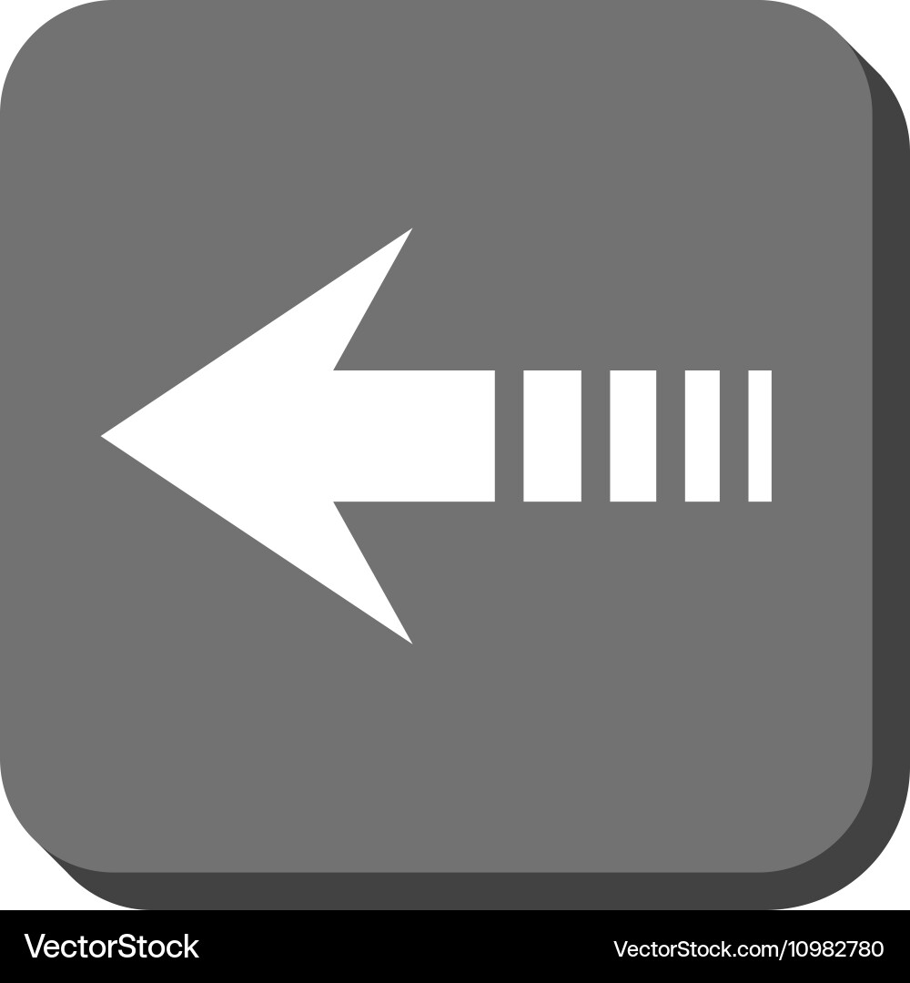 Send left rounded square icon vector image