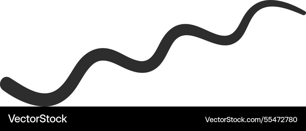 Smooth continuous line creating a gentle wave Smooth continuous line creating a gentle wave Vector Image