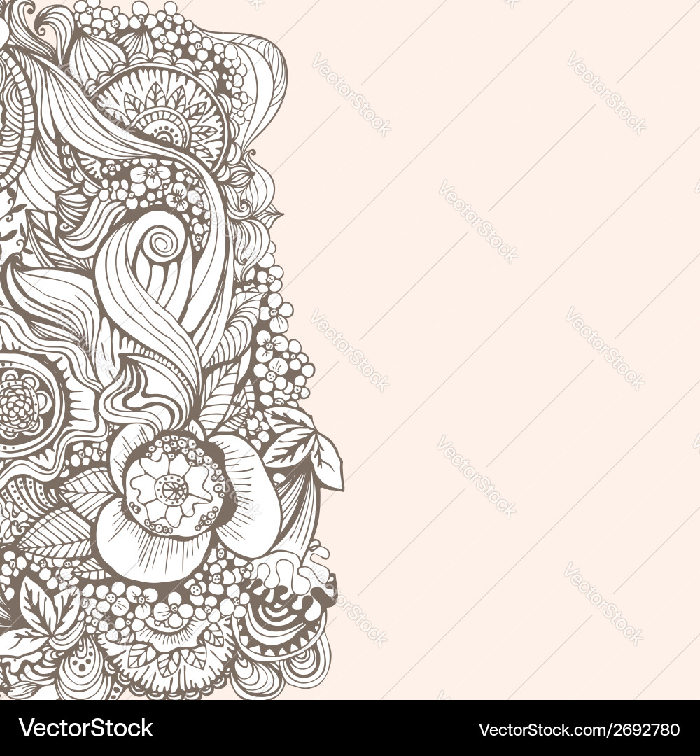 Template frame design for card Vector Image