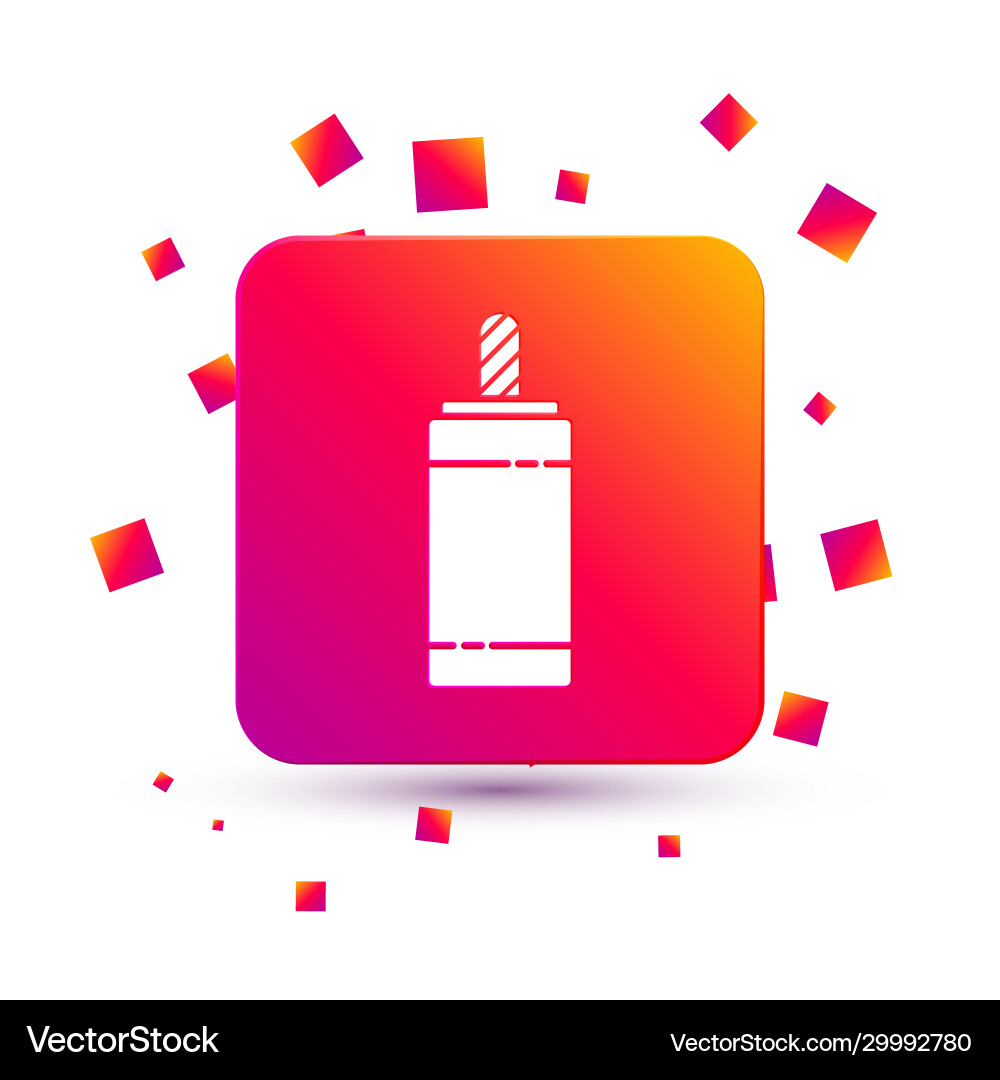 White firework icon isolated on background Vector Image