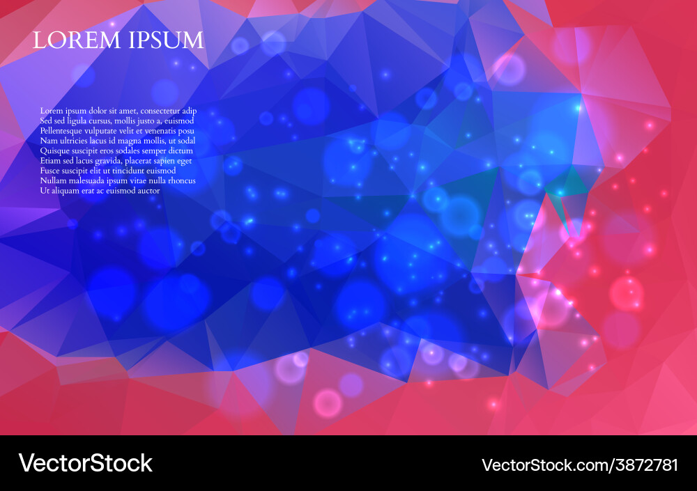 Abstract colorful triangles background vector image