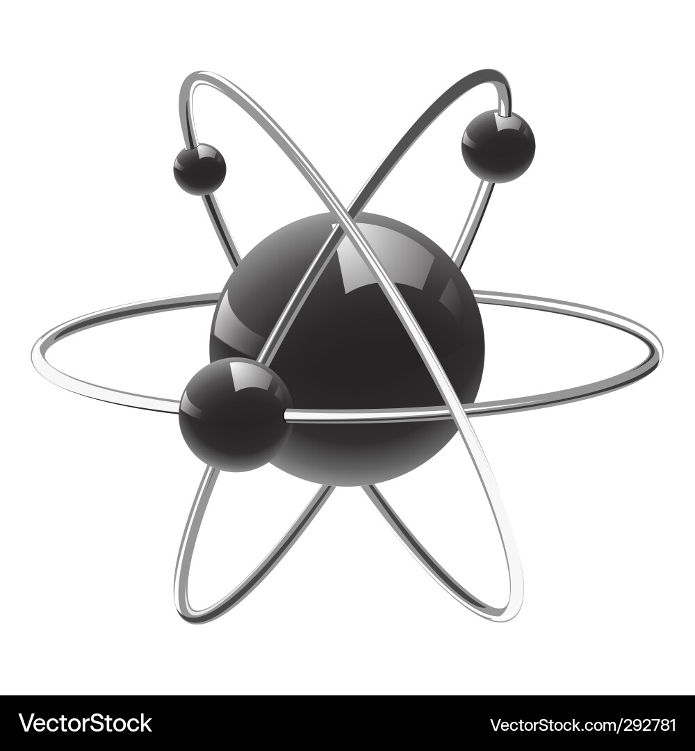 Atomic Structure Model Vector Image