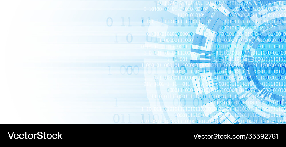 Binary Code Technology Background vector image