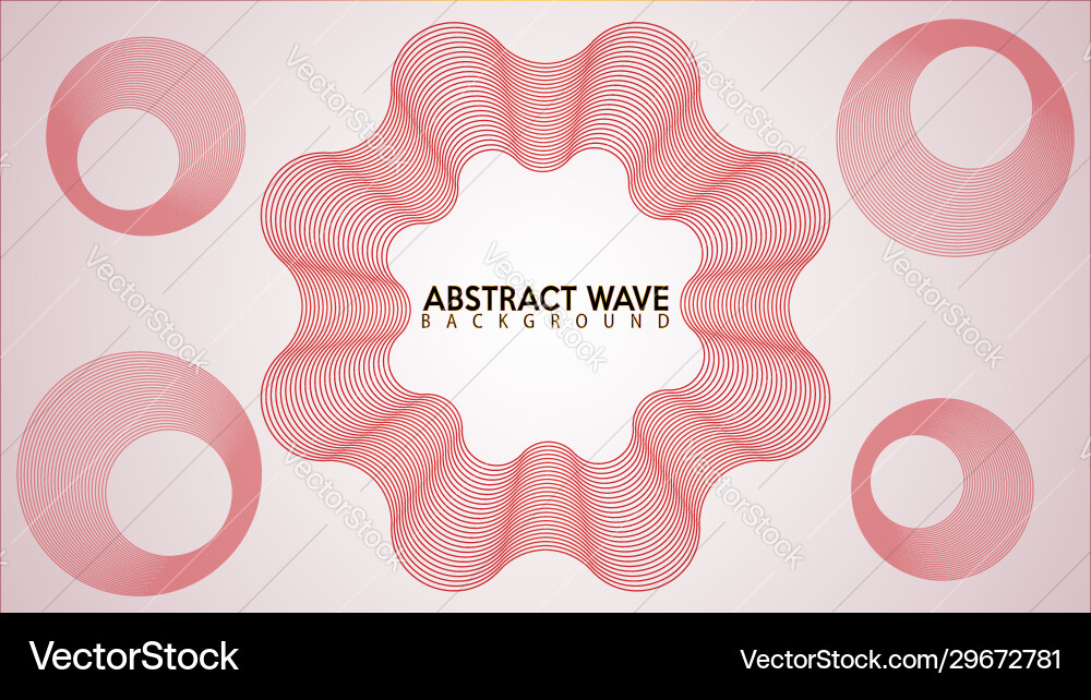 Circular spectrum audio wave design abstract vector image