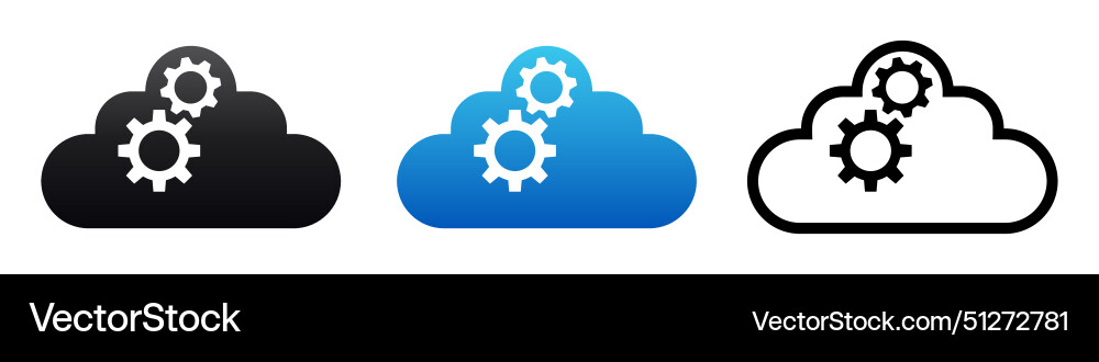 Cloud data sync update icon saas vector image